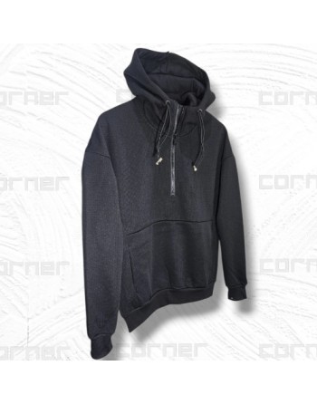 Felpa mezza zip