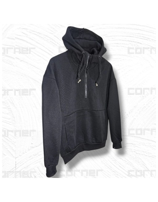 Felpa mezza zip