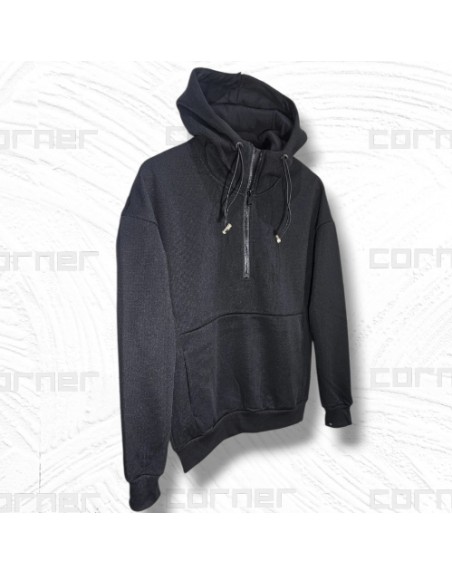Felpa mezza zip