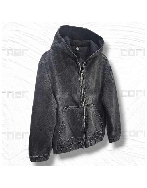 Giubbotto jeans imbottito