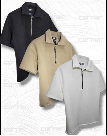 Polo scuba con zip